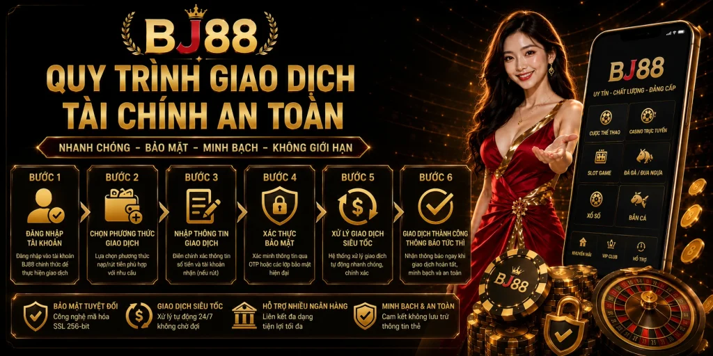 BJ88 Deik – Link Vào Bj88 Chính Thức Đá Gà Thomo 2026 7 Quy trình giao dịch tài chính an toàn