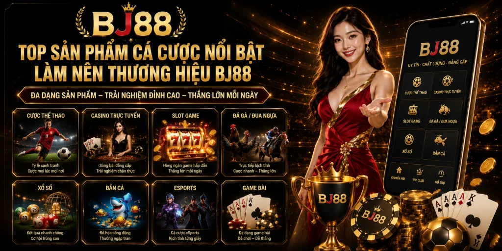 BJ88 Deik – Link Vào Bj88 Chính Thức Đá Gà Thomo 2026 5 Top sản phẩm cá cược nổi bật làm nên thương hiệu BJ88